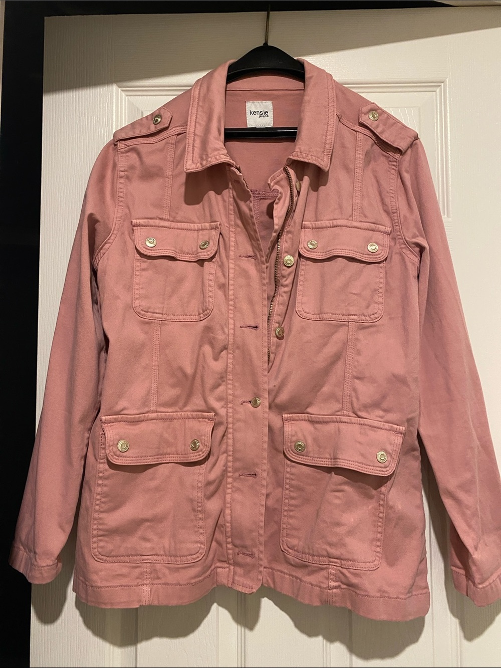 Kensie Dusty Rose Utility Jacket - Women's Pink Field Jacket